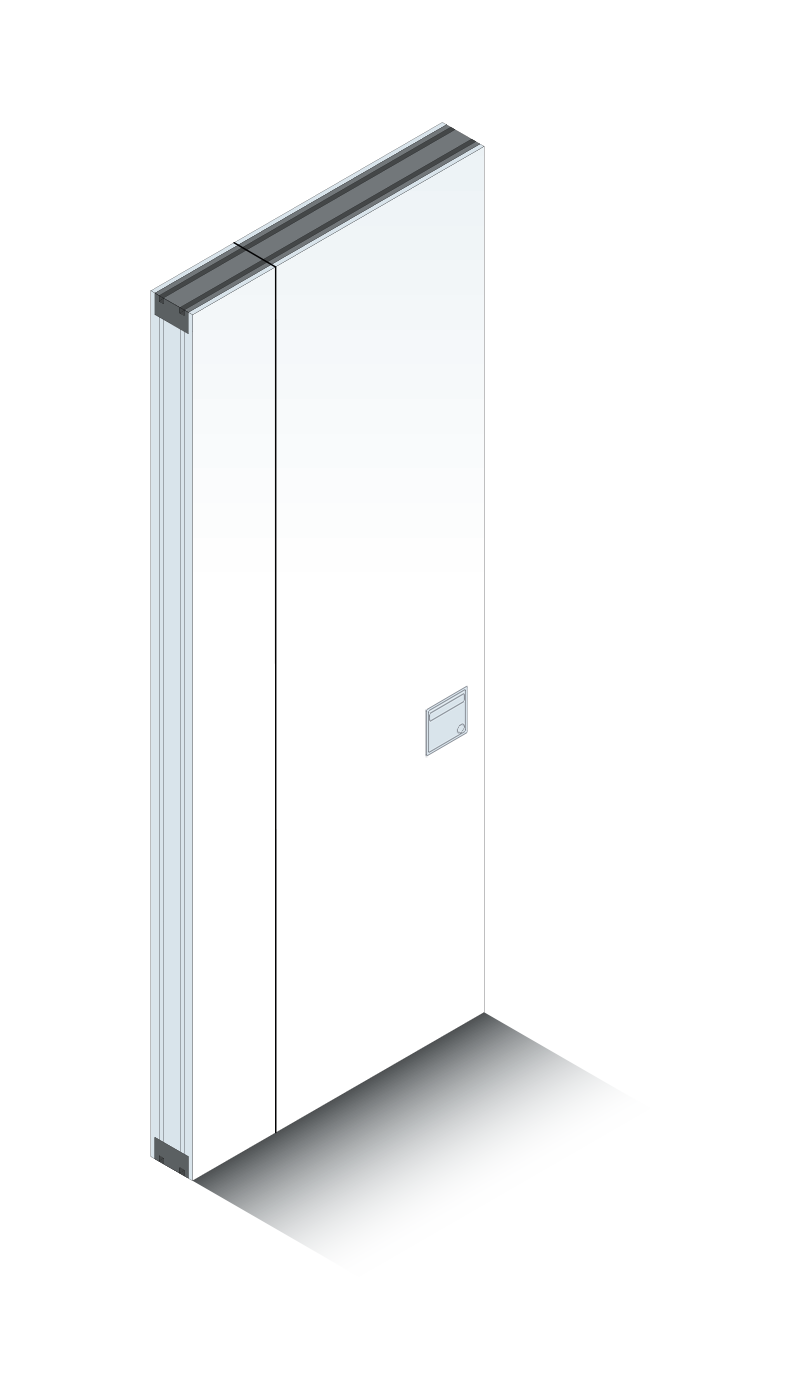 Monowa Series 100 Operable Wall System - Full Height Pass Door