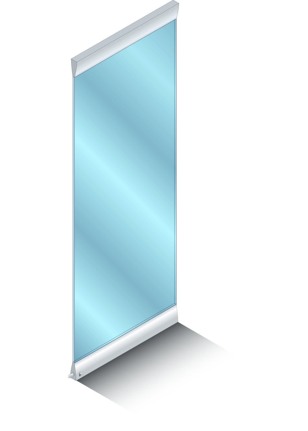 Monowa Series 10 Frameless Glass Wall System - Standard Panel